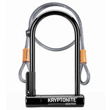 Keeper 12 Standard U-Lock w/ Flex Cable, 4"x8",  Black
