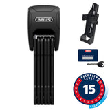 Abus Bordo 6500KA Granit XPlus Alarm Folding Lock - Keyed, 3'/90cm, Includes SH Bracket