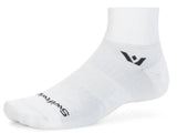ASPIRE TWO QUARTER CREW SOCKS LARGE WHITE