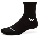 ASPIRE FOUR QUARTER CREW HIGH SOCKS XL BLACK
