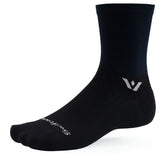 ASPIRE FIVE MID-CREW SOCKS MEDIUM BLACK (d) (Send 848-401)