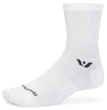 ASPIRE FIVE MID-CREW SOCKS LARGE WHITE