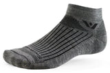 PURSUIT FOUR QUARTER CREW SOCKS SMALL BLACK