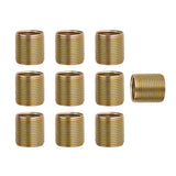 Unior Proprietary Crank Repair Pedal Thread Inserts for Right Crankarm, 9/16": 10 Pack, Brass
