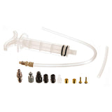 Tektro Basic Bleed Kit - Includes Syringe, Plastic Tubing, Hose Retainer, Compression Ferrules,  Brass Inserts, and Inlet/Outlet Valve
