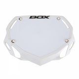 Box Two Number Plate, White - Small