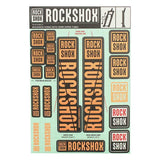 RockShox Fork Decal Kit - 35mm, Orange