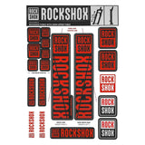 RockShox Fork Decal Kit - 35mm, Red