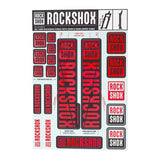 RockShox Fork Decal Kit - 30/32mm/RS1, Red