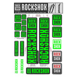 RockShox Fork Decal Kit - 30/32mm/RS1, Green