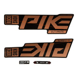 Rockshox Fork Decal Kit - Pike Ultimate, 27.5"/29", Matte Copper Foil/High Gloss Black