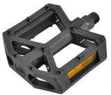 B289 RESIN PLATFORM PEDAL W/PINS 1/2" BLK