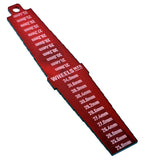 Seatpost Sizing Gauge, Red