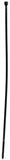 Zip Tie Kit, 8", Black, 100pcs