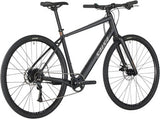 Salsa Confluence Flat Bar Altus 1x9 Ebike - 700c, Aluminum, Black, X-Small