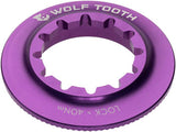 Center Lock Rotor Lockring, Internal Spline, Ultraviol