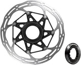 BRAKE PART SRAM DISC ROTOR 160 C-LINE CL 2-PIECE ROUNDED w/LOCK RING SL/BK