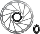 BRAKE PART SRAM DISC ROTOR 180 C-LINE CL ROUNDED w/LOCK RING SL/BK