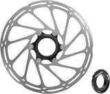 BRAKE PART SRAM DISC ROTOR 200 C-LINE CL ROUNDED w/LOCK RING SL/BK