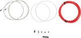 Jagwire Road Elite Sealed Brake Cable Kit - SRAM/Shimano, Ultra-Slick Uncoated Cables, Red