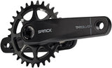 Samox Silver TM-1 Crankset - 160mm, 3-Bolt Direct Mount 30t Chainring, 24mm Chromoly Spindle, Black