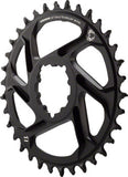 X-Sync Eagle 12sp 6mm DM Chainring, 34t, Black  NLA