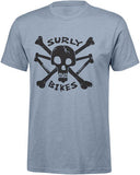 Surly Skullet Short Sleeve T-Shirt - Unisex, Slate Blue, Large