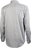 QBP Brand Long Sleeve Chambray Cotton Shirt - Men's, Gray, Medium