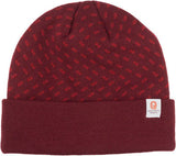 QBP Brand Chevron Beanie - Maroon/Burgundy, One Size