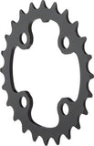 TruShift Aluminum 9sp Ring, 64BCD x 24t - Black