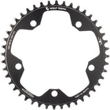 Wolf Tooth 130 BCD Road and Cyclocross Chainring - 44t, 130 BCD, 5-Bolt, Drop-Stop B, 10/11/12-Speed Eagle and Flattop Compatible, Black
