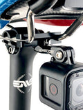 K-EDGE Go BIG Pro Saddle Rail Camera Mount for GoPro, Garmin, and Shimano, Black