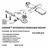 K-EDGE Integrated Handlebar System Mount for Garmin