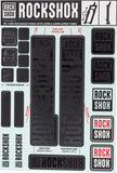 RockShox Fork Decal Kit - 30/32mm/RS1, Stealth Black