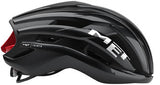MET Trenta Helmet - Black/Red Gloss, Large