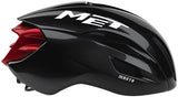 MET Manta Helmet - Black/Red Glossy, Medium