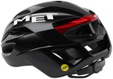 MET Rivale Helmet - Black/Red Glossy, Medium