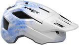 MET Shelter Youth Helmet - White/Blue, Universal