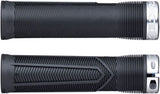 Chester Lock-On Grips, 34mm, Black/Silver