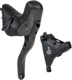 Campagnolo Super Record Ergopower EPS Hydraulic Brake/Shift Lever and Disc Caliper - Left/Front, 12-Speed, 160mm Flat Mount Caliper, Black