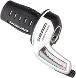 Centera Twist 9sp Rear Shifter, 2:1, Silver/Black