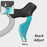 Shimano 105 ST-R7170-RE Di2 Shift/Brake Lever with BR-R7170 Hydraulic Disc Brake Caliper - Rear, 12-Speed, Flat Mount, Black