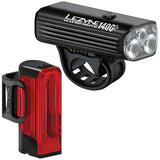 Lezyne Macro Drive 1400+ / Strip Drive Pro 400+ Pair Light Set