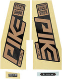 Rockshox Fork Decal Kit - Pike Ultimate, 27.5"/29", Matte Copper Foil/High Gloss Black