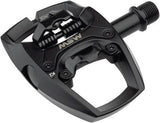 MSW Flip I Pedals - Single Side Clipless with Platform, Aluminum, 9/16", Intense Black