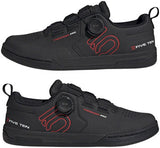 Five Ten Freerider Pro BOA Flat Shoes - Men's, Core Black/Red/FTWR White, 10