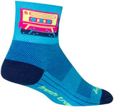 SockGuy Classic Mixtape Socks - 3", Blue/Pink, Small/Medium