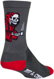 SockGuy SGX Rise and Grind Socks - 6", Gray, Small/Medium
