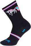 SockGuy Dark Magic Crew Socks - 6", Black/Multi, Small/Medium