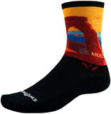 Swiftwick Vision Impression National Park Crew Socks - 6", Arches, Small